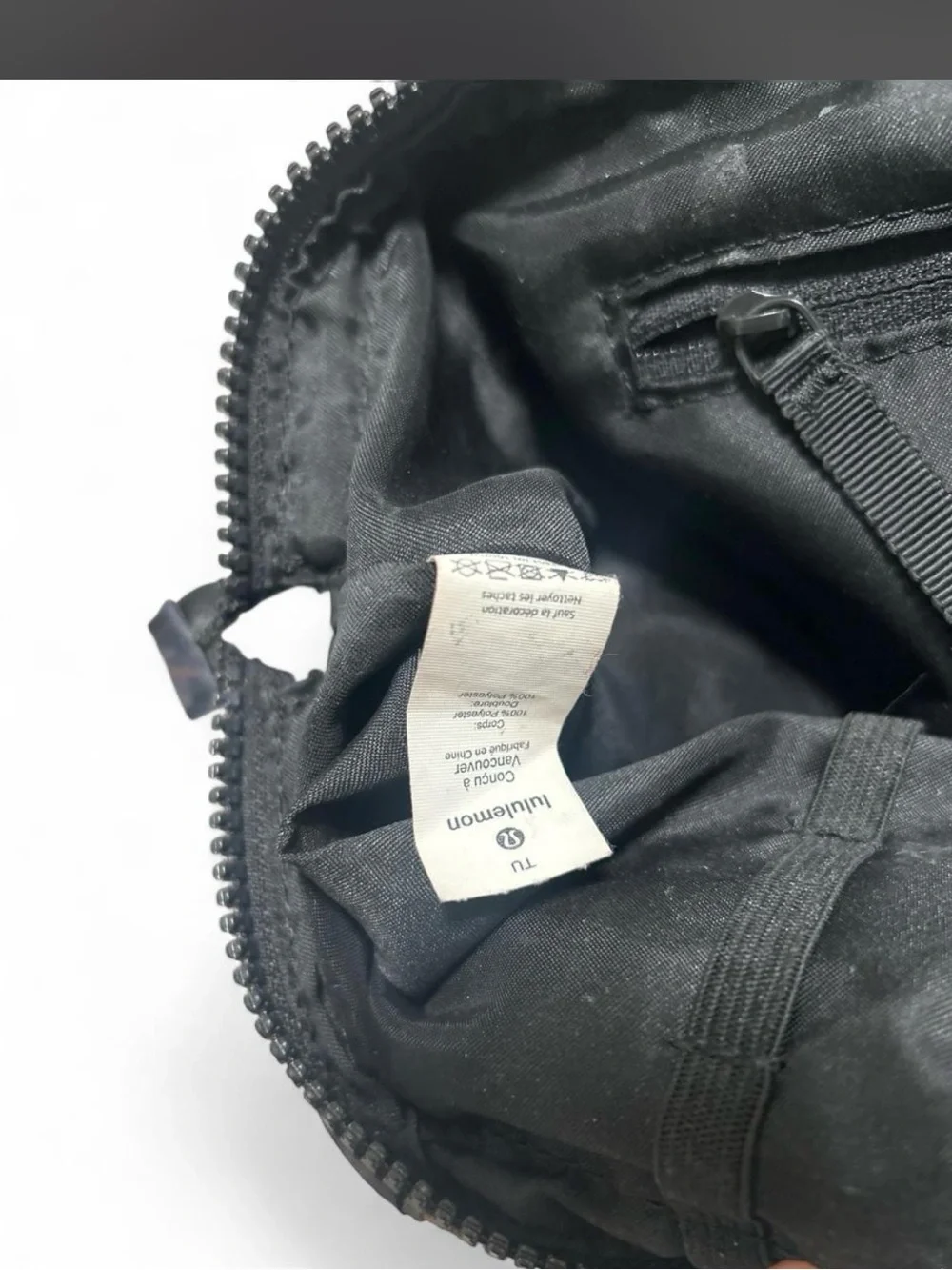 lululemon athletica Black Compact Zipper Pouch